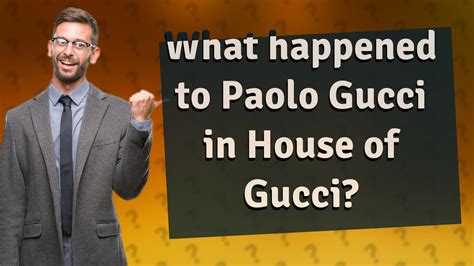 uberto gucci|what happened to paolo gucci.